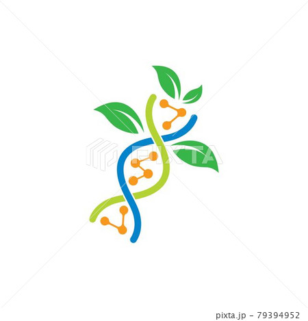 Dna genetic logo icon illustration 79394952