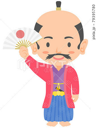 扇子を掲げる戦国大名 扇子を掲げる戦国大名 79395780