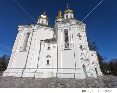 Catherine's Church in Chernihiv. Cathedral of St. Catherine the Great Martyr. Ancient Orthodox church. 79396471