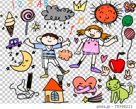 兒童塗鴉可愛各種套裝 兒童塗鴉可愛各種套裝 79398221