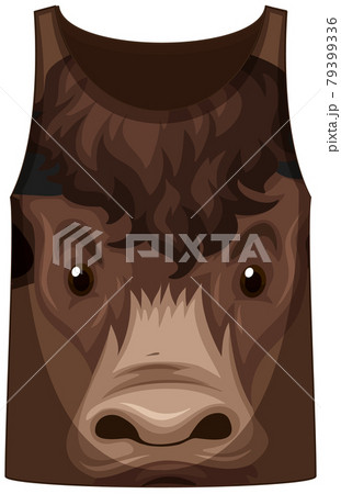 Tank top with face of horse pattern 79399336