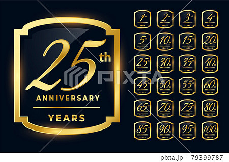 wedding anniversary labels big set wedding anniversary labels big set 79399787