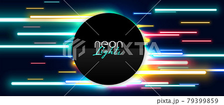 neon led light show banner design 79399859