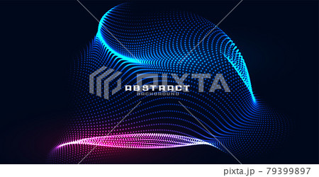 holographic particles mesh technology background 79399897