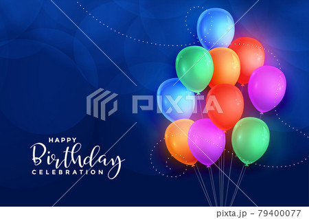 colorful balloons happy birthday background colorful balloons happy birthday background 79400077