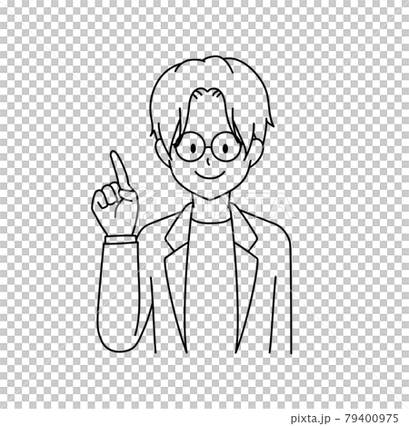 pointing, gents, male 79400975