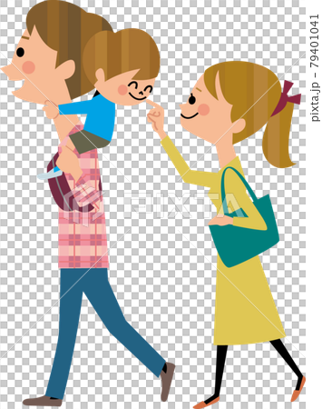 家族　お出かけ 79401041