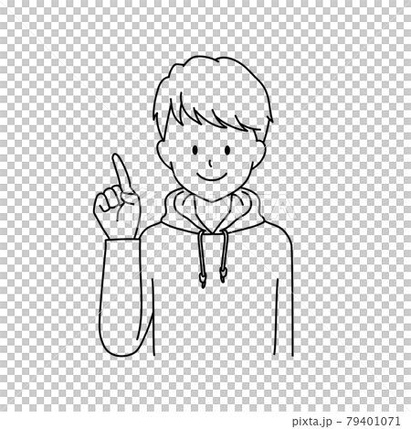 pointing, gents, male 79401071