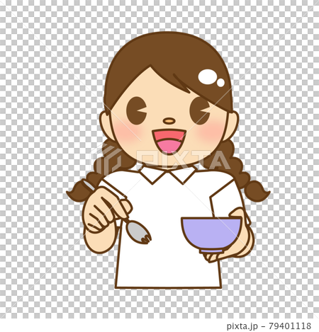 女の子 食事 女の子 食事 79401118