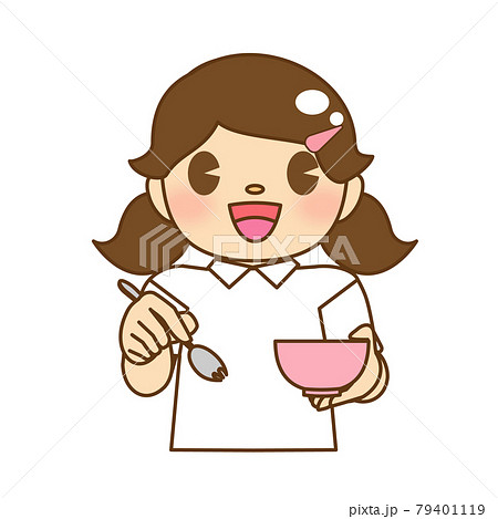 女の子 食事 女の子 食事 79401119