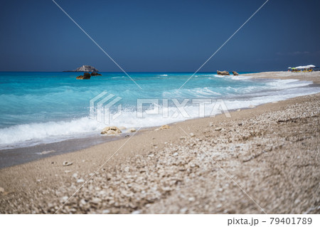 Gialos beach in Lefkada Ionian island, Greece 79401789