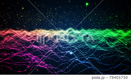 カラフルなパーティクル カラフルなパーティクル 79403730