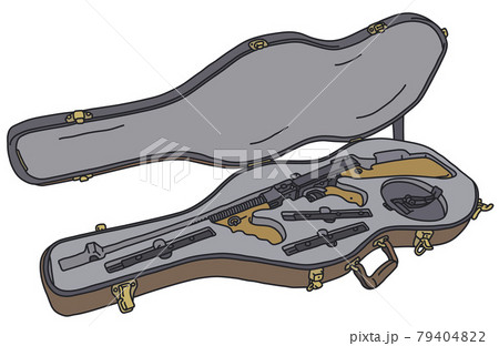 The machinegun in a false guitar case The machinegun in a false guitar case 79404822