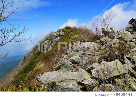 高妻山 もうすぐ山頂 高妻山 もうすぐ山頂 79409441