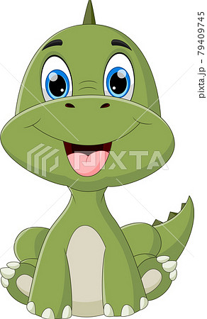 Desenho animado de dinossauro fofo - Stockphoto #27624158