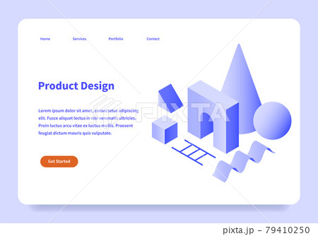 Product Design Landing Page Concept 79410250