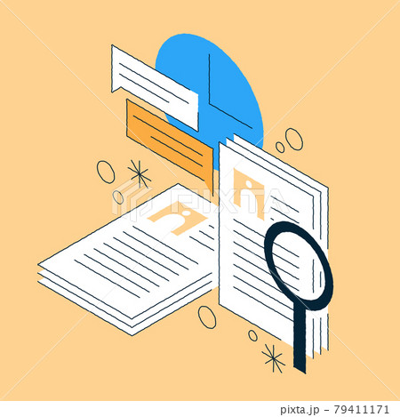 Job Recruiting Isometric Illustration Job Recruiting Isometric Illustration 79411171