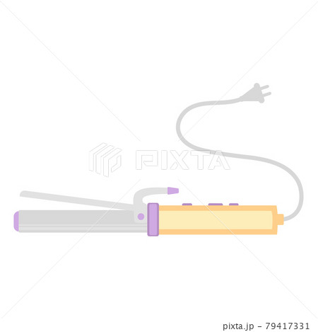 cartoon curling iron isolated on white background 79417331