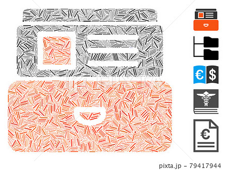 Linear Catalog Icon Vector Collage Linear Catalog Icon Vector Collage 79417944