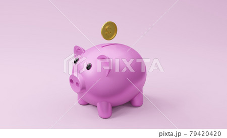 piggy bank pink 3d rendering piggy bank pink 3d rendering 79420420