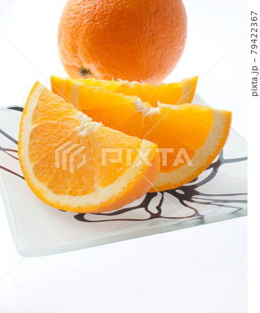 オレンジ 白バック オレンジ 白バック 79422367