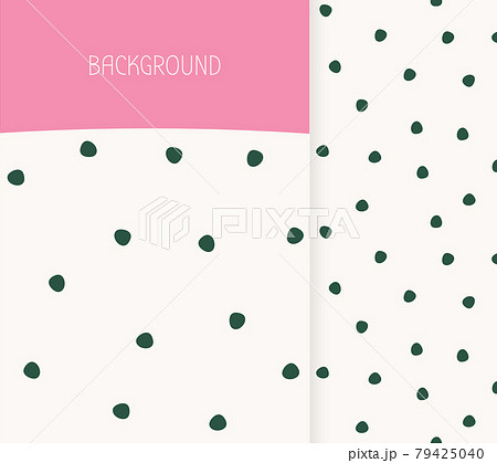 Banner seamless pattern polka dots doodle vector Banner seamless pattern polka dots doodle vector 79425040