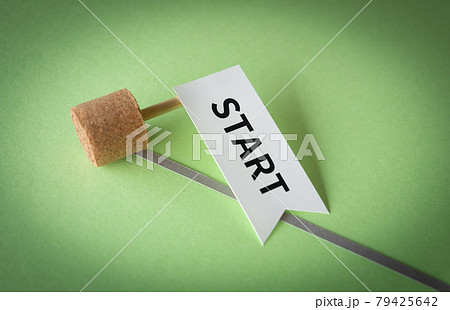 STARTの失敗　スタートでこける　スタートライン　競争 79425642