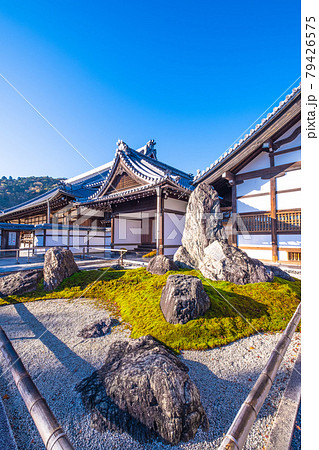 天龍寺の石庭の写真素材 天龍寺の石庭の写真素材