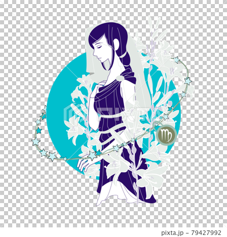 十二星座の乙女座のイラストのイラスト素材 [79427992] - PIXTA
