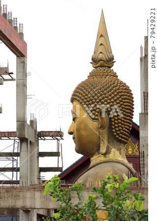 The construction site of the Big golden buddha statue The construction site of the Big golden buddha statue 79429221