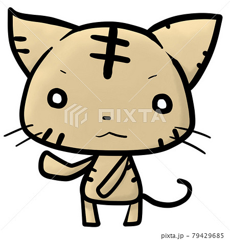 シンプルで可愛い虎猫のイラストのイラスト素材 シンプルで可愛い虎猫のイラストのイラスト素材