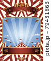 Circus blue sky background 79431863
