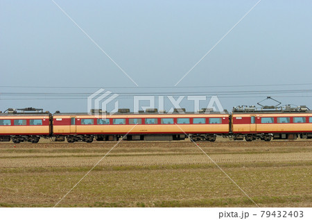 北陸本線 美川ー加賀笠間 JR西日本 485系 A01編成(京都) ⑦ モハ485-162 山側 北陸本線 美川ー加賀笠間 JR西日本 485系 A01編成(京都) ⑦ モハ485-162 山側 79432403