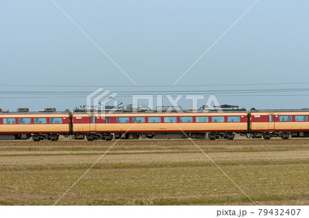 北陸本線　美川ー加賀笠間　JR西日本　485系　A01編成（京都）　③　モハ484-606　山側 79432407