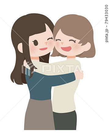 抱き合うレズビアンカップル 抱き合うレズビアンカップル 79433030