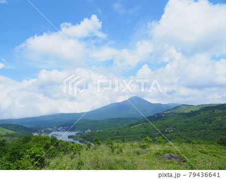 白樺湖と蓼科山 79436641