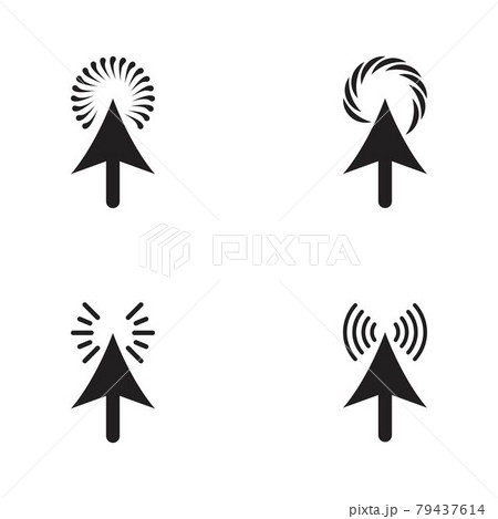 Arrow click loading Vector icon design illustration 79437614