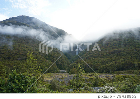 ニュージーランド　デビルズ・パンチボウル滝 79438955