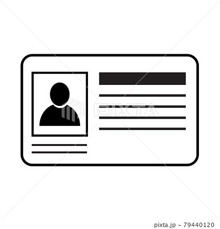 id card , driver license, staff identification card symbol icon vector illustration isolated on white background. id card , driver license, staff identification card symbol icon vector illustration isolated on white background. 79440120