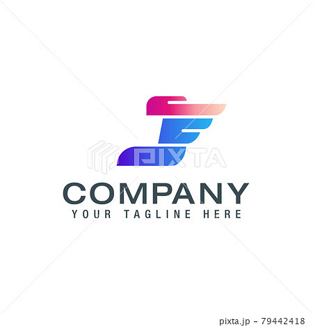 Vector graphic elegant logotype with wing Letter J Vector graphic elegant logotype with wing Letter J 79442418