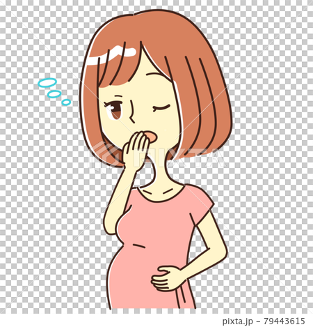 妊婦 つわり 眠い イラストのイラスト素材 妊婦 つわり 眠い イラストのイラスト素材