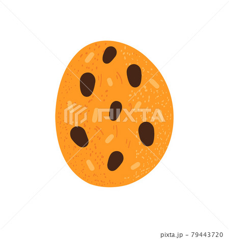 Cookies with chocolate and raisins.Vector  79443720