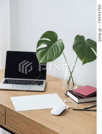 Office workplace with laptop Office workplace with laptop 79444760