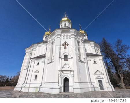 Catherine's Church in Chernihiv. Cathedral of St. Catherine the Great Martyr. Ancient Orthodox church. 79444785