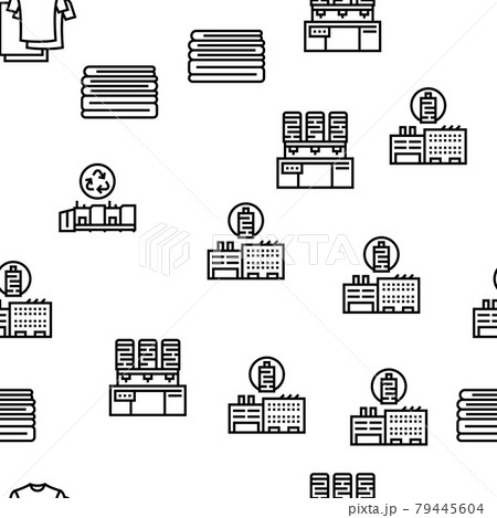 Textile Production Collection Icons Set Vector Textile Production Collection Icons Set Vector 79445604