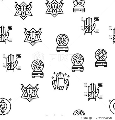 Astrological Objects Vector Seamless Pattern Astrological Objects Vector Seamless Pattern 79445856