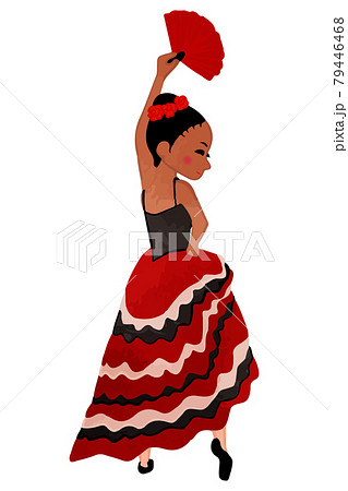 バレエくるみ割り人形 スペインの踊りのイラスト素材