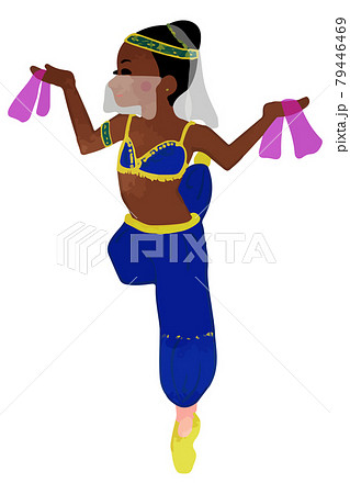 バレエくるみ割り人形 アラビアの踊りのイラスト素材