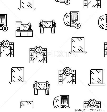 Mirror Installation Vector Seamless Pattern Mirror Installation Vector Seamless Pattern 79447129