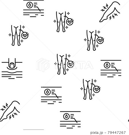 Edema Disease Symptom Vector Seamless Pattern 79447267